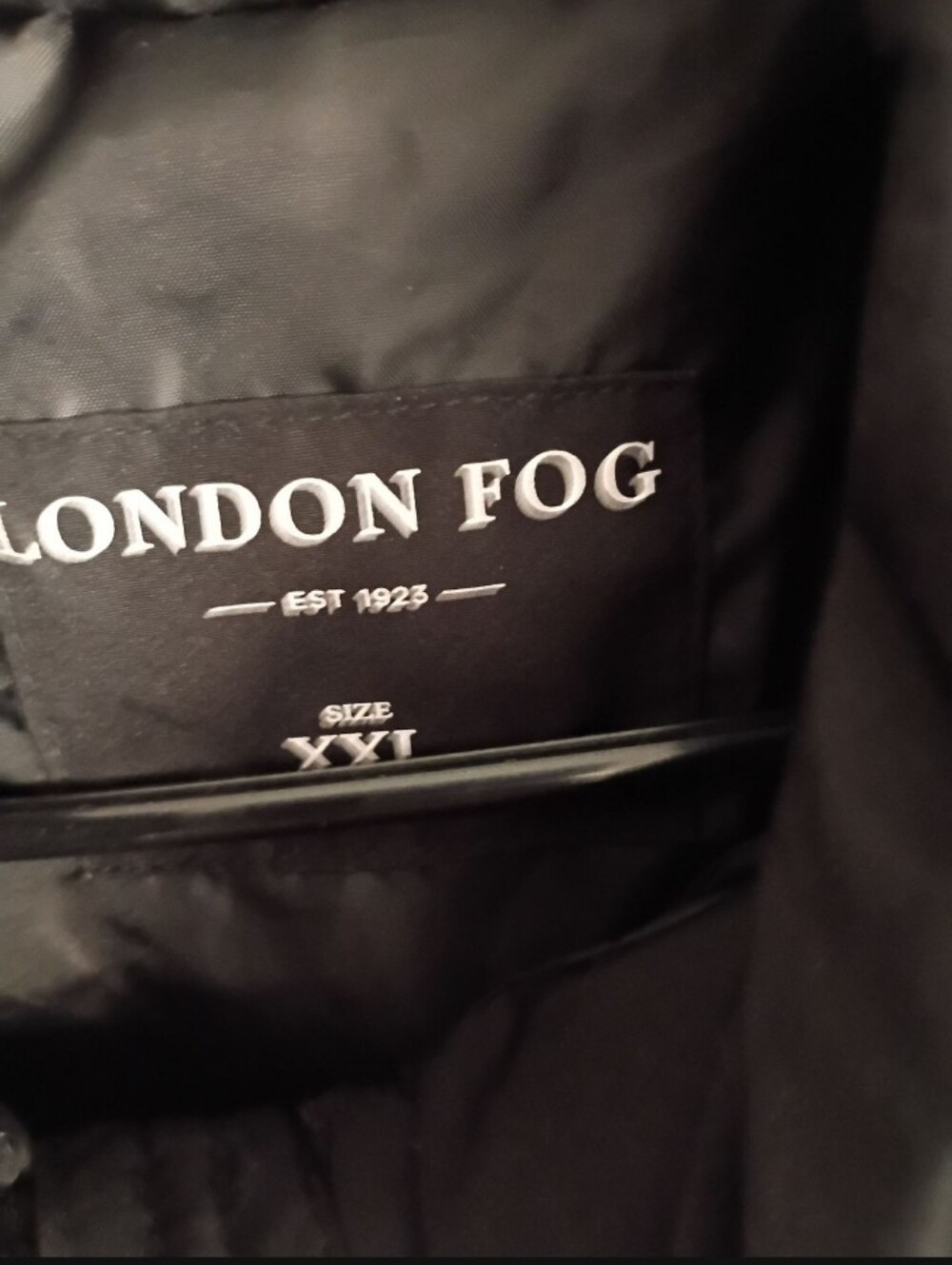 London Fog Black Puffer Jacket - XXL - Picture 5 of 5
